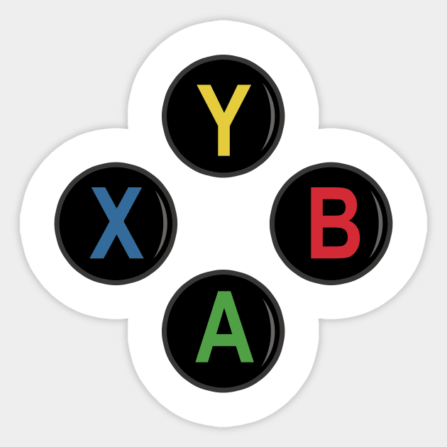 XBox Controller Buttons Sticker by LunarFlareStudios